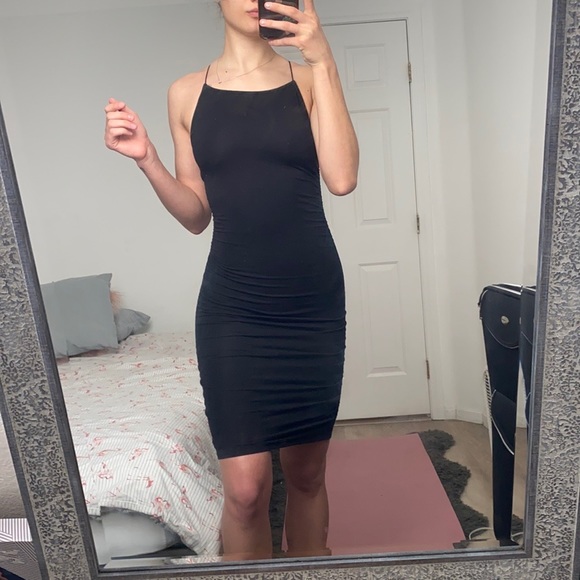 Super cute, tight, black midi dress from fashionnova! - Picture 1 of 4